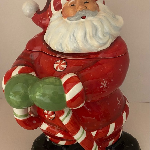Santa Figurine Cookie Jar by Certified International - Susan Winget - Picture 2 of 4